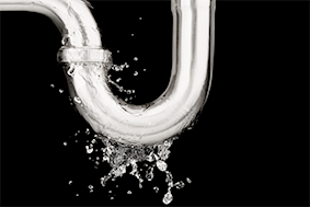 排水部分水漏れ